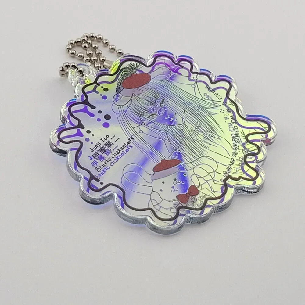 Tomie & Pompompurin - Junji Ito x Sanrio Blue Acrylic Charm